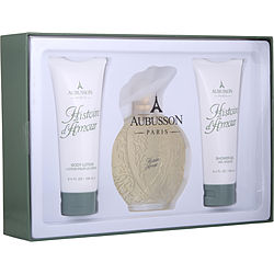 Histoire D'amour By Aubusson Edt Spray 3.4 Oz & Body Lotion 3.4 Oz & Shower Gel 3.4 Oz