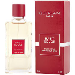 Habit Rouge By Guerlain Eau De Parfum Spray 3.3 Oz (new Packaging)