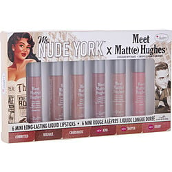 Thebalm Meet Matt(e) Hughes 6 Mini Long Lasting Liquid Lipsticks Kit - # Exclusive New Shades  --6x1.2ml/0.04oz By Thebalm