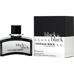 Black Is Black Vintage Rock By Nuparfums Edt Spray 3.4 Oz