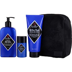 Clean & Cool Body Basics Kit: All-over Wash For Face, Hair & Body 10 Oz + Pit Boss Antiperspirant & Deodorant 2.75 Oz + Cool Moisture Body Lotion 16 Oz +sustainable Bag--4 Pcs