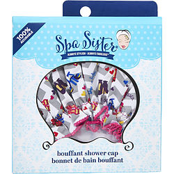 Spa Accessories Spa Sister Bouffant Shower Cap - Shoe Fashionista By Spa Accessories