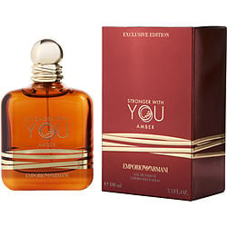 Emporio Armani Stronger With You Amber By Giorgio Armani Eau De Parfum Spray 3.3 Oz