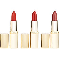 L'oreal Shades Of Reds Lipsticks Trio: Maison Marais 125 + Red Passion 297 + Cristal Cerise 34  --3x3.6g/0.13oz By L'oreal