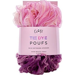 Spa Accessories Tie Dye Skin Softening Sponges 2 Pack (lt Mauve/raspberry) By Spa Accessories