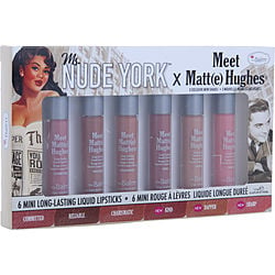 Thebalm Meet Matt(e) Hughes 6 Mini Long Lasting Liquid Lipsticks Kit  - Ms. New York  --6x1.2ml/0.04oz By Thebalm