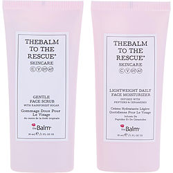 Thebalm To The Rescue Skin Serenity Duo Kit: Gentle Face Scrub 30ml + Lightweight Daily Face Moisturizer 30ml --2pcs