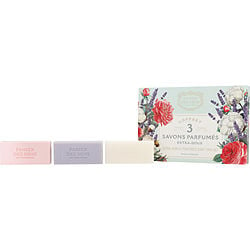 Extra-gentle Perfumed Soap Trio Set: Cotton Flower + Blue Lavender + Rose Nectar --3x100g/3.5oz