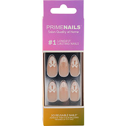 Prime Nails Reusable Nail Set - #classic French Tip --30ct By Prime Nails